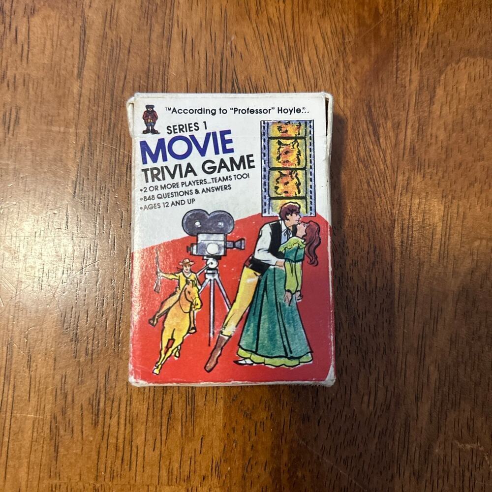 Vintage 1984 Movie Trivia Card Game